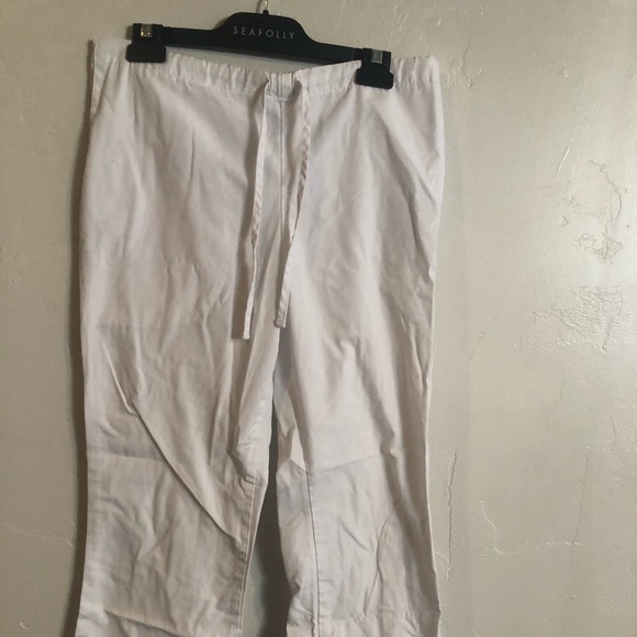 Cherokee White scrub pants Petite Small - Picture 2 of 4